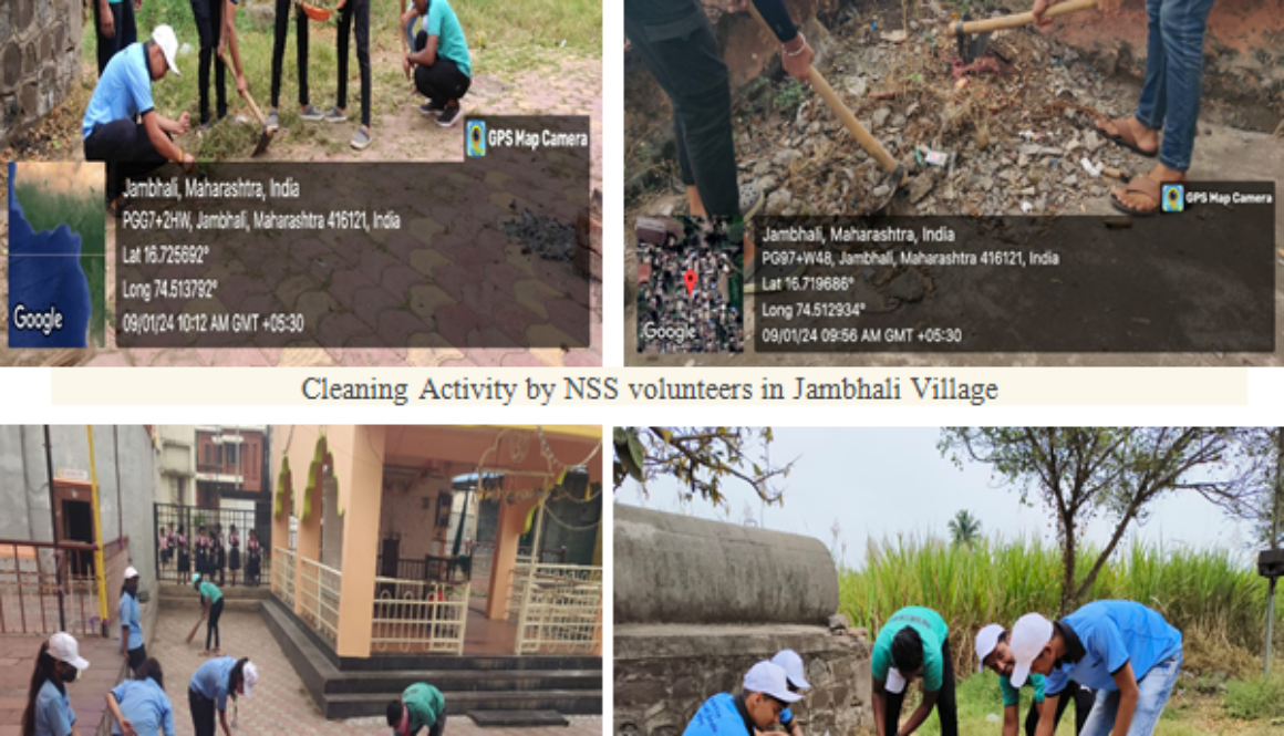 Cleaning Activity by NSS volunteers in Jambhali Village Cleaning Activity by NSS volunteers in Jambhali Village