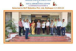 A. Y. 2023-24 Selected Students PHOTO (Rnt Robotics Pvt. Ltd, Kolhapur )