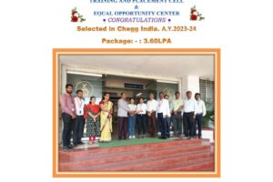 A.Y. 2023-24 Selected Students PHOTO (Chegg India, New Delhi.)