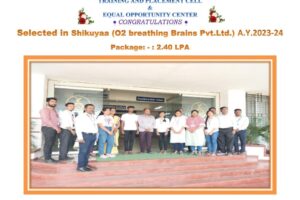 A.Y. 2023-24 Selected Students PHOTO (Shikuyaa (O2 Breathing Brains Pvt.Ltd.),Sangli.)