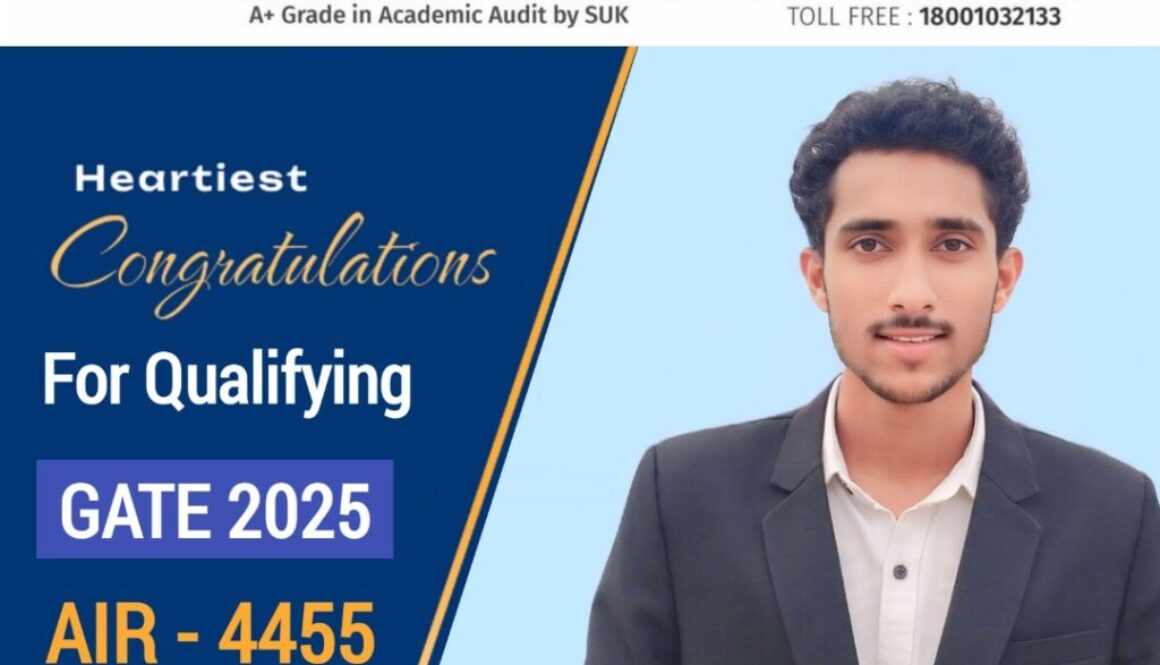 Congratulation of Gate Qualified Student