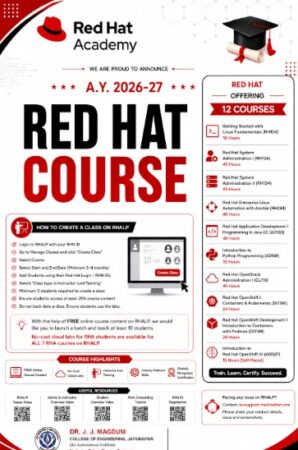 Red Hat Offered 12 Courses